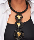 African Map Statement Necklace