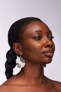 African Round Bead Earrings