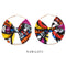 African Ankara Print Earrings-Multicolour