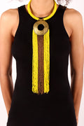 African Statement Yellow Necklace