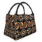 African Tribal Floral Print Lunch Tote Handbag